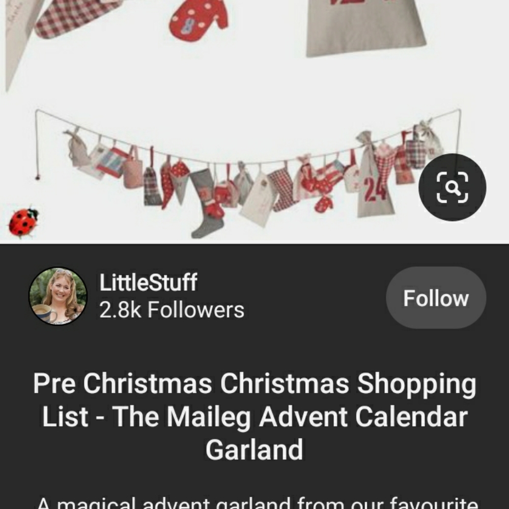 ISO: Maileg Advent Calendar Garland for Christmas